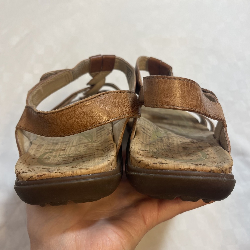 ABEO Bea-Braid Neutral Low Heel Sandals Brown Womens 8 - Picture 5 of 7